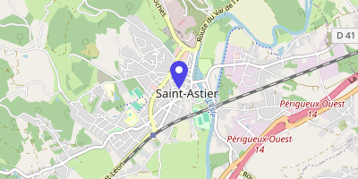 Carte OpenStreetMap — 2 avenue Jules-Ferry, Saint-Astier
