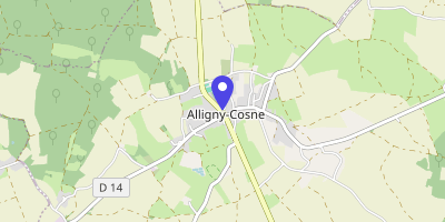Carte OpenStreetMap — 4 route Saint-Amand, Alligny-Cosne