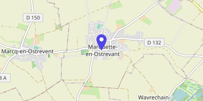 Carte OpenStreetMap — 34 rue Louis-Pasteur, Marquette-en-Ostrevant