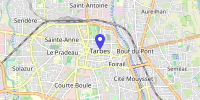 Carte OpenStreetMap — 15 place Jean-Jaurès, Tarbes