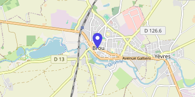 Carte OpenStreetMap — 1 place de l'Hôtel-de-Ville, Brou