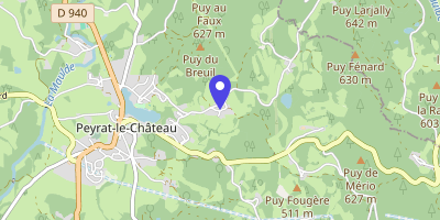 Carte OpenStreetMap — Le Bourg, Peyrat-le-Château