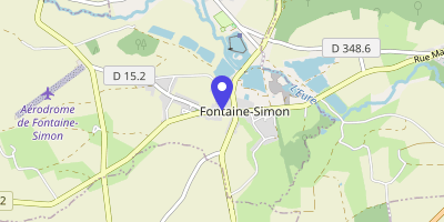 Carte OpenStreetMap — 12 rue de la Mairie, Fontaine-Simon