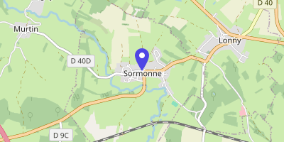 Carte OpenStreetMap — 1 place de l'Église, Sormonne