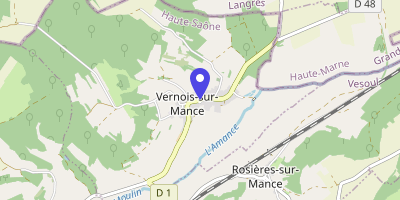 Carte OpenStreetMap — 24 Grande-Rue, Vernois-sur-Mance