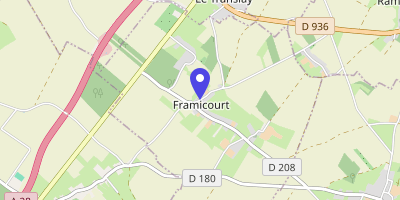 Carte OpenStreetMap — 3 rue Basilide, Framicourt