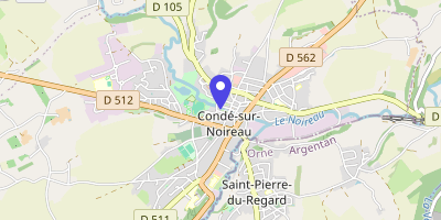Carte OpenStreetMap — 2 place de l'Hôtel-de-Ville, Condé-en-Normandie