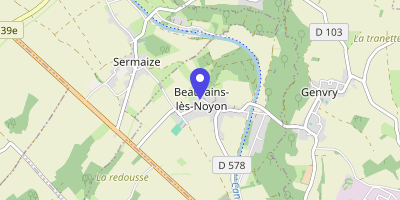 Carte OpenStreetMap — 67 rue de l'Église, Beaurains-les-Noyon