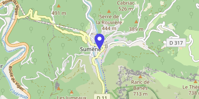 Carte OpenStreetMap — 26 place du Plan, Sumène