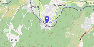 Carte OpenStreetMap — 2 bis rue de la Cèze, Molières-sur-Cèze