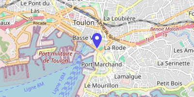 Carte OpenStreetMap — Avenue de la République, Toulon