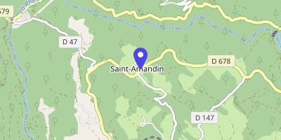 Carte OpenStreetMap — 10 rue des Écoles, Saint-Amandin