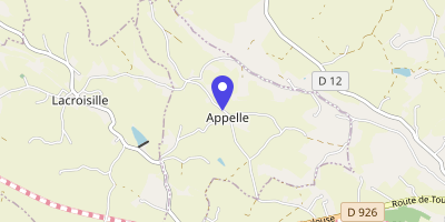 Carte OpenStreetMap — 1 route de Bertre, Appelle