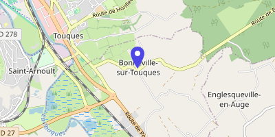 Carte OpenStreetMap — 2 chemin du Calvaire, Bonneville-sur-Touques