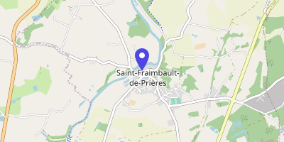 Carte OpenStreetMap — 3 place de l'Église, Saint-Fraimbault-de-Prières