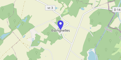 Carte OpenStreetMap — Place du 18-Juin, Escrignelles
