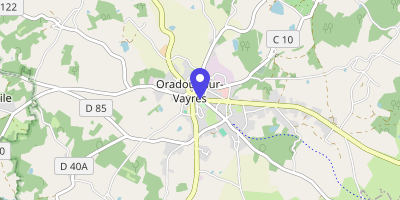 Carte OpenStreetMap — 26 rue du Général-de-Gaulle, Oradour-sur-Vayres