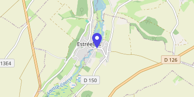 Carte OpenStreetMap — 11 rue de la Course, Estrée