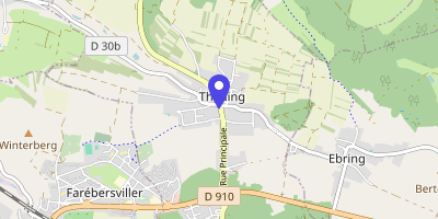 Carte OpenStreetMap — 34 rue Principale, Théding