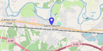 Carte OpenStreetMap — Espace Charles-de-Gaulle, Saint-Seurin-sur-l'Isle