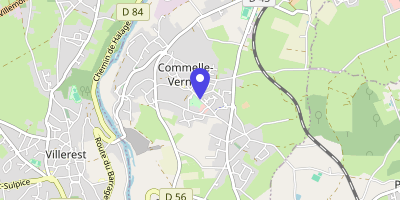 Carte OpenStreetMap — 519 rue Jules-Ferry, Commelle-Vernay