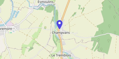 Carte OpenStreetMap — 1 ruelle de la Mairie, Champvans
