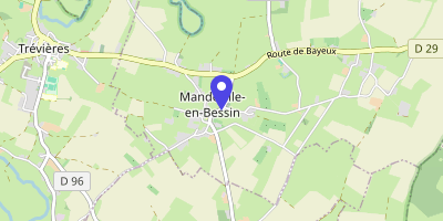 Carte OpenStreetMap — 3 rue de l'Eglise, Mandeville-en-Bessin