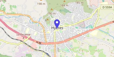 Carte OpenStreetMap — 12 avenue Joseph-Clotis, Hyères