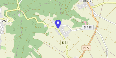 Carte OpenStreetMap — 2 rue Principale, Javernant