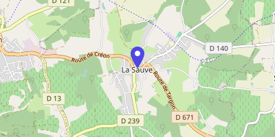 Carte OpenStreetMap — 19 rue Saint-Jean, La Sauve