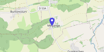 Carte OpenStreetMap — 25 rue Principale, Mégange