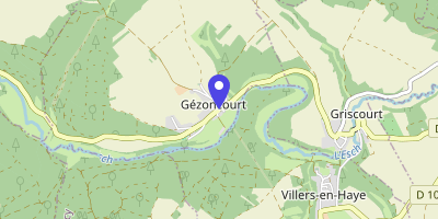Carte OpenStreetMap — 1 ruelle de la Mairie, Gézoncourt
