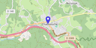 Carte OpenStreetMap — 1162 Route de la Durolle, Chabreloche