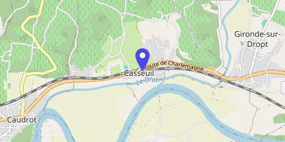 Carte OpenStreetMap — 91 route le Roc, Casseuil