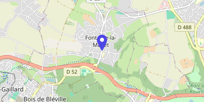 Carte OpenStreetMap — 22 avenue Jean-Jaurès, Fontaine-la-Mallet