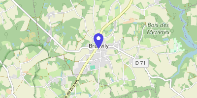 Carte OpenStreetMap — 3 place de l'Église, Brusvily