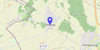 Carte OpenStreetMap — 2 rue des Plantes, Gressey
