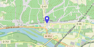 Carte OpenStreetMap — 1 rue Léon-Gambetta, Vouvray