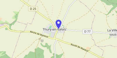 Carte OpenStreetMap — 26 rue de Crépy, Thury-en-Valois