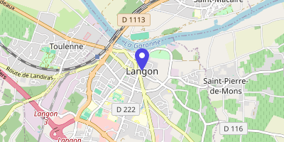 Carte OpenStreetMap — 14 allée Jean-Jaurès, Langon
