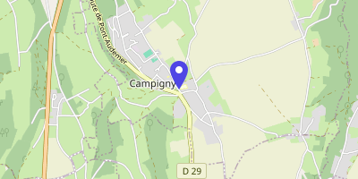 Carte OpenStreetMap — 10 place de la Pelouse, Campigny