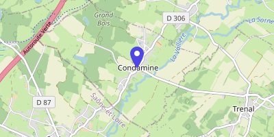 Carte OpenStreetMap — 454 rue du Centre, Condamine
