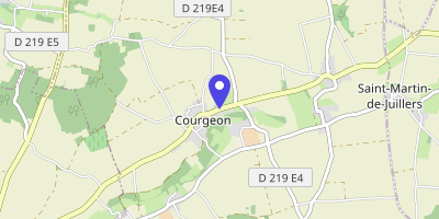Carte OpenStreetMap — 16 rue des Écoles, Saint-Pierre-de-Juillers