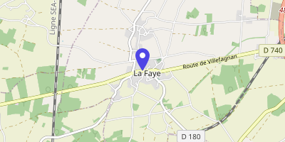 Carte OpenStreetMap — 214 rue des Écoles, La Faye