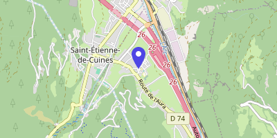 Carte OpenStreetMap — 15 place de la Mairie, Sainte-Marie-de-Cuines