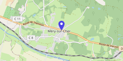 Carte OpenStreetMap — 183 route de Tours, Méry-sur-Cher