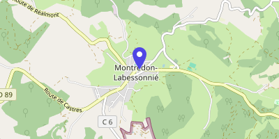 Carte OpenStreetMap — 12 Grande-Rue, Montredon-Labessonnié