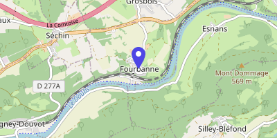 Carte OpenStreetMap — 6 rue de la Planchotte, Fourbanne