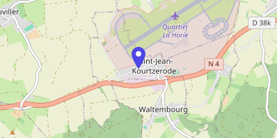 Carte OpenStreetMap — 1 place du 12e-Cuir, Saint-Jean-Kourtzerode