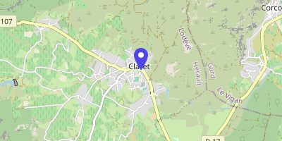 Carte OpenStreetMap — 1 place de l'Hermet, Claret